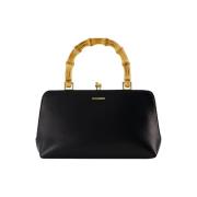 Jil Sander Laeder handvskor Black, Dam