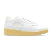 Jil Sander Sportskor med logotyp White, Dam