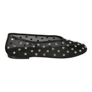 Khaite Svarta Polka Dot Ballerinor med Swarovski Black, Dam