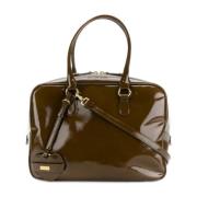 Moschino Pre-Owned Pre-owned Canvas axelremsvskor Brown, Dam