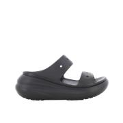 Crocs Klassisk Crush Sandal Damtofflor Black, Dam