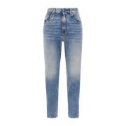 Dsquared2 Cropped Jeans med Charm Detalj Blue, Dam