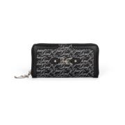 Juicy Couture Elegant dragkedja plånbok svart Black, Dam