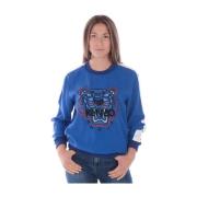 Kenzo Hoodie Sweatshirt Blue, Dam