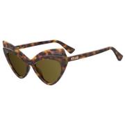 Moschino Stiliga solglasögon Sdp/Qt Brown, Dam