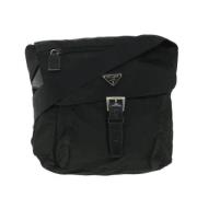 Prada Vintage Pre-owned Nylon prada-vskor Black, Dam