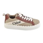 Chloé Vita-Bruna Canvas Sneakers Brown, Dam