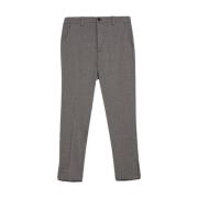 Liu Jo Studded Flannel Cropped Pants Gray, Dam