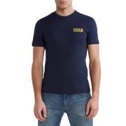 Emporio Armani EA7 Casual Bomull T-shirt Blue, Herr