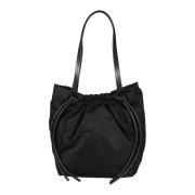 Proenza Schouler Nylon Dragsko Tote Väska Black, Dam