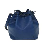 Louis Vuitton Vintage Pre-owned Laeder axelremsvskor Blue, Dam