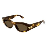 Bottega Veneta Stiliga solglasögon Bv1189S färg 005 Brown, Dam