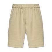 Burberry Shorts med logopatch Beige, Herr