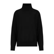 Emporio Armani Puff Sleeve Sweater Black, Dam