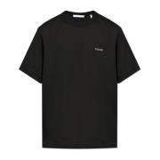 Helmut Lang T-shirt med logotypapplikation Black, Herr