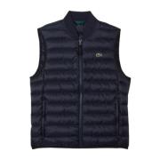Lacoste Quiltad Gilet med Logopatch Blue, Herr