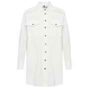 Tommy Hilfiger Corduroy Over Skjorta White, Dam