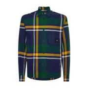 Tommy Hilfiger Herr Rutig Skjorta Regular Fit Multicolor, Herr