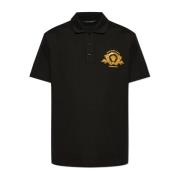 Versace Polo med logotyp Black, Herr