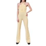 Patrizia Pepe Gul Jumpsuit - Italiensk Mode Yellow, Dam