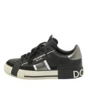 Dolce & Gabbana Pre-owned Pre-owned Laeder sneakers Black, Herr