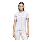 Gaëlle Paris Kortärmad Rhinestone T-shirt White, Dam