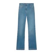 Elena Mirò bomullsflared jeans Blue, Dam