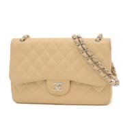 Chanel Vintage Pre-owned Laeder chanel-vskor Beige, Dam