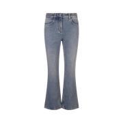 Givenchy Blå Boot-Cut Denim Jeans Blue, Dam