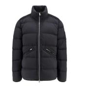 Stone Island Svart Vadderad Jacka med Dragkedja Black, Herr