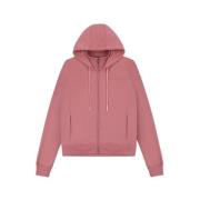 Colmar Damhoodie med glitterlogo Pink, Dam