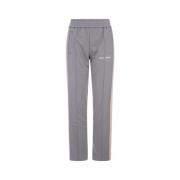 Palm Angels Gråa Joggers med Randiga Sidoband Gray, Dam