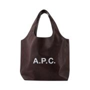 A.p.c. Burgundy Syntetisk Läder Tote Väska Red, Dam