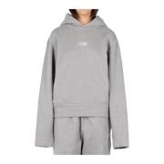 MM6 Maison Margiela Oversized Hoodie Grå Bomull Made in Portugal Gray,...