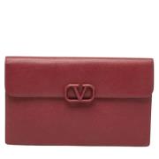 Valentino Vintage Pre-owned Laeder necessrer Red, Dam