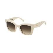 Zadig & Voltaire Shiny Beige Brown Gradient Solglasögon Beige, Unisex