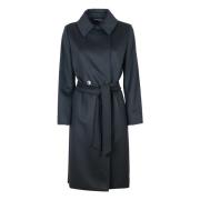 Max Mara Studio Svart ullrock Klassisk stil Black, Dam