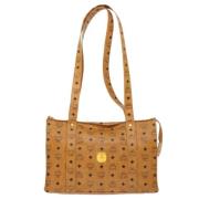 MCM Pre-owned Pre-owned Tyg axelremsvskor Brown, Dam