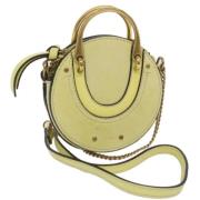 Chloé Pre-owned Pre-owned Laeder handvskor Yellow, Dam