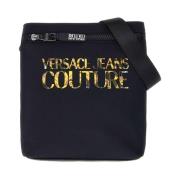 Versace Jeans Couture Svarta väskor för stiliga fashionistas Black, He...