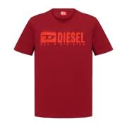 Diesel T-shirt med logotyp Red, Herr