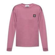 Stone Island T-shirt med logopatch Pink, Herr