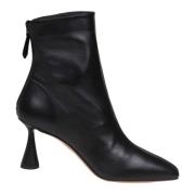 Aquazzura Svarta läderankelboots Black, Dam