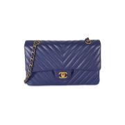 Chanel Vintage Pre-owned Laeder crossbodyvskor Blue, Dam