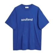 Soulland Ekologisk Bomull Ocean T-shirt Blue, Unisex