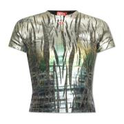 Diesel T-shirt `T-UNCUTIE-LONG-FOil` Multicolor, Dam