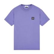 Stone Island Avslappnad bomullst-shirt Purple, Herr