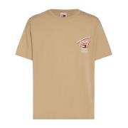 Tommy Jeans Stor Logo Print T-shirt - Beige Beige, Herr