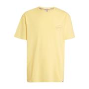 Tommy Jeans Signatur T-shirt - Gul Yellow, Herr