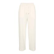 InWear Vit Whisper Straight-Leg Byxor White, Dam